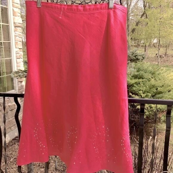 Autograph Pink A-Line Skirt - Picture 3 of 9